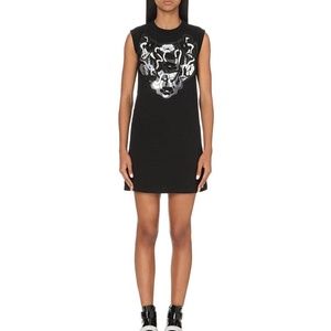 Christopher Kane Black Silver Art Nouveau Dress
